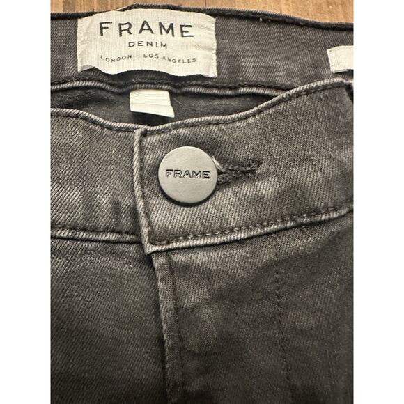 Frame Jeans Size 28 Women’s Le High Skinny Black Denim Stretch Classic - Picture 5 of 15